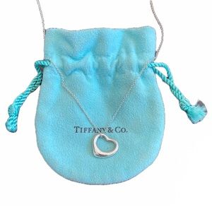 Tiffany and Co Elsa Peretti Heart Necklace !